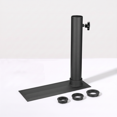 Portable Tire Mount Flagpole Base — No-Dig Drive-On Stand for Telescoping Poles